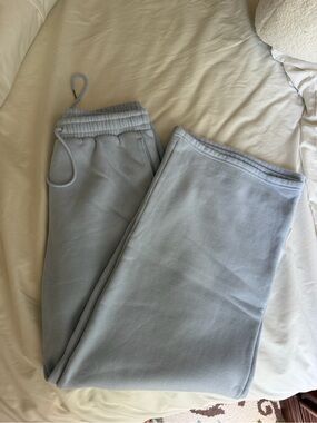 Abercrombie Sweatpants Blue Wide Leg